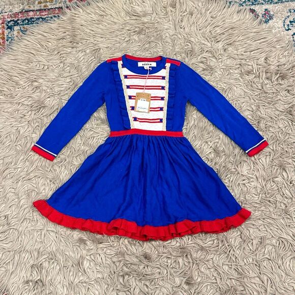 NWT Mini Boden Nutcracker holiday sweater dress size 4-5 - Picture 1 of 4